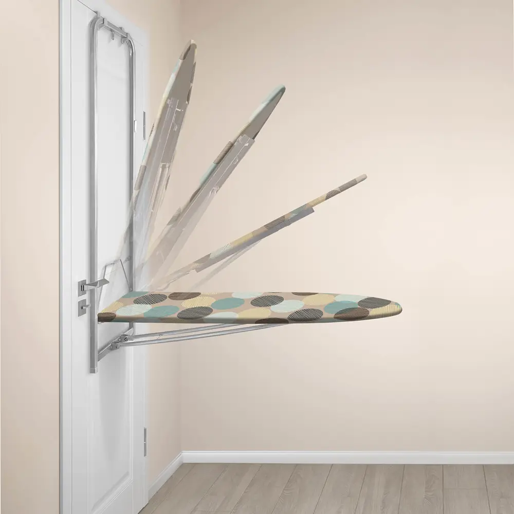 Фото 2 Гладильная доска Nika ДН1/1 34x129см круги на бежевом Фото 2 Гладильная доска Nika ДН1/1 34x129см круги на бежевом