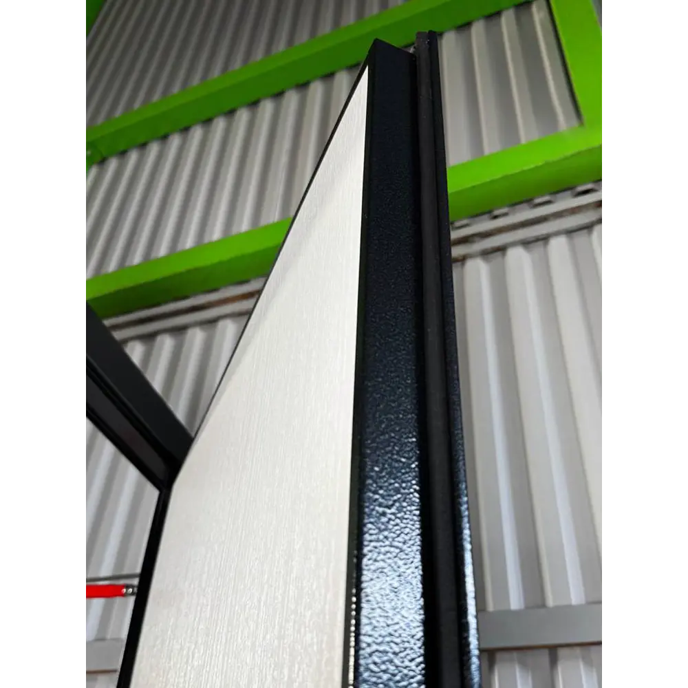 Фото 8 Входная дверь Superlock SL-1 правый 205x96см цвет антик серебро/беленый дуб Фото 8 Входная дверь Superlock SL-1 правый 205x96см цвет антик серебро/беленый дуб