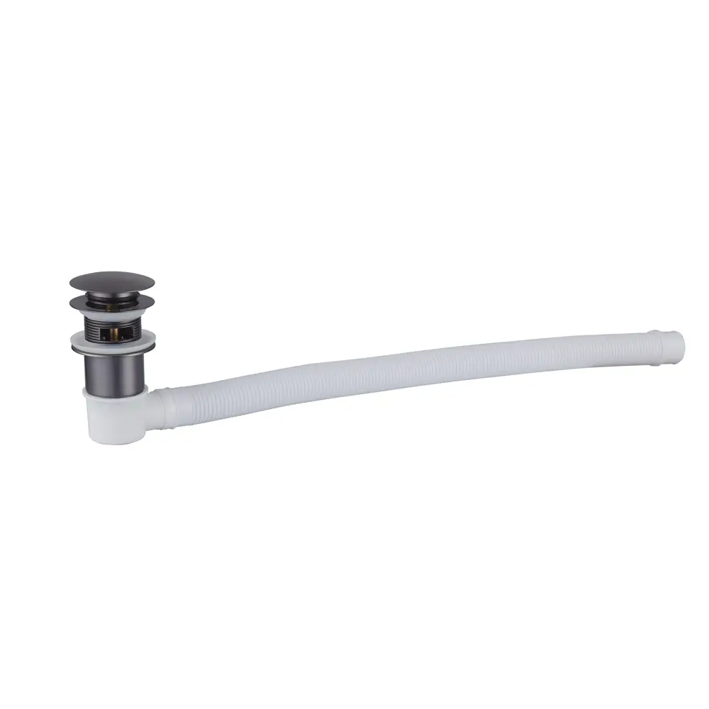 Фото Слив-перелив для ванны Belbagno BB39-OVF-GM 33 см ø35 клик-клак цвет сталь Фото Слив-перелив для ванны Belbagno BB39-OVF-GM 33 см ø35 клик-клак цвет сталь