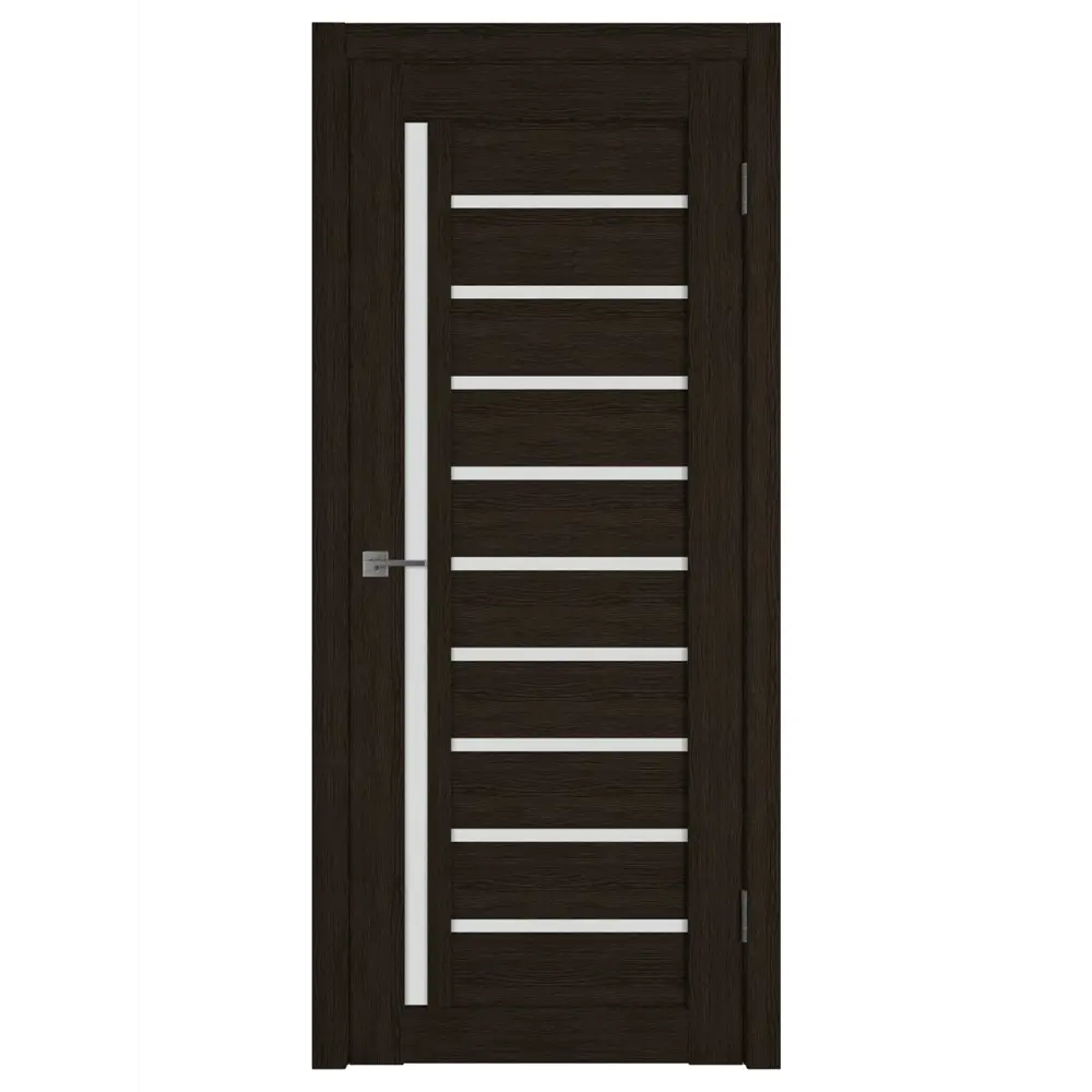 Фото Комплект межкомнатной двери VFD Light Х11 остеклённая 200x70см ПВХ цвет дуб шоколад с коробом и наличниками Фото Комплект межкомнатной двери VFD Light Х11 остеклённая 200x70см ПВХ цвет дуб шоколад с коробом и наличниками