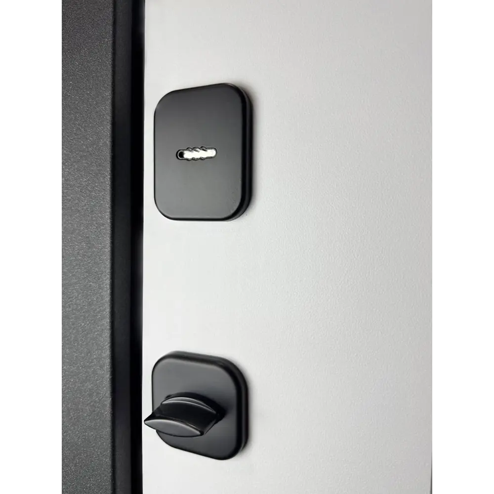 Фото 4 Входная дверь Foreman Ф-6 правый 205x86см цвет черный/белый с зеркалом