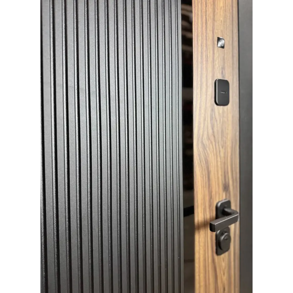 Фото 7 Входная дверь Foreman Ф-6 правый 205x86см цвет черный/белый с зеркалом