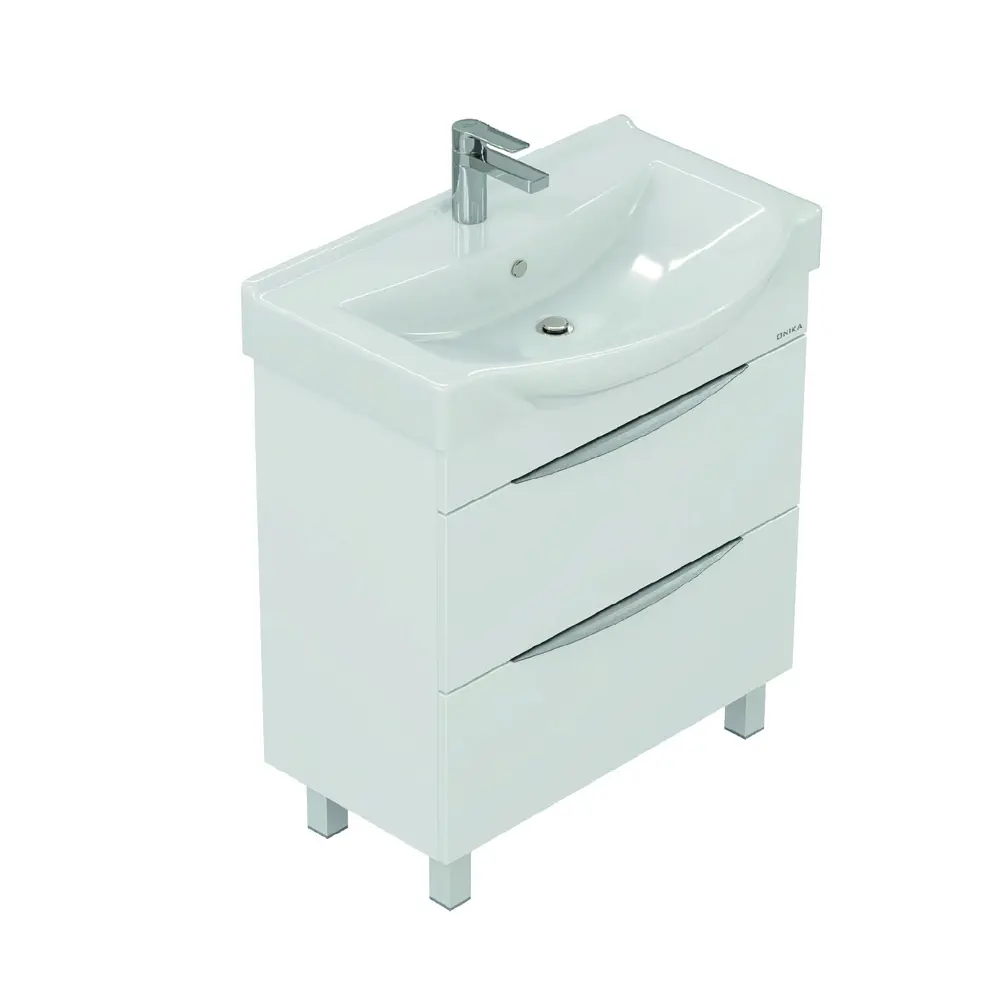 Фото 8 Тумба под раковину напольная Onika 106551 62см цвет белый