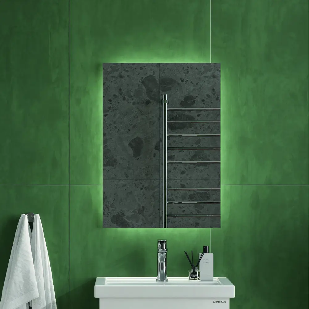 Фото Зеркало для ванной Onika Люма 206090 с подсветкой 60x60см Фото Зеркало для ванной Onika Люма 206090 с подсветкой 60x60см