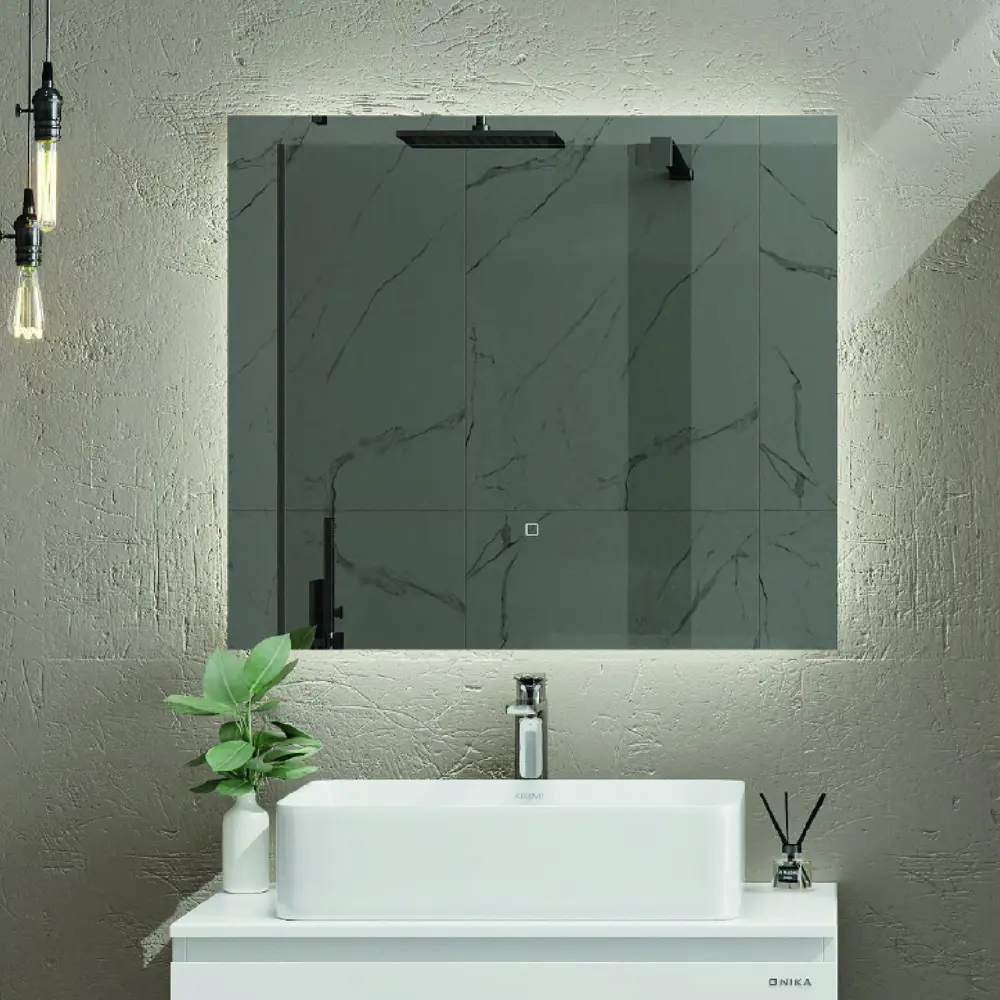 Фото 2 Зеркало для ванной Onika Люма 208098 с подсветкой 80x80см Фото 2 Зеркало для ванной Onika Люма 208098 с подсветкой 80x80см