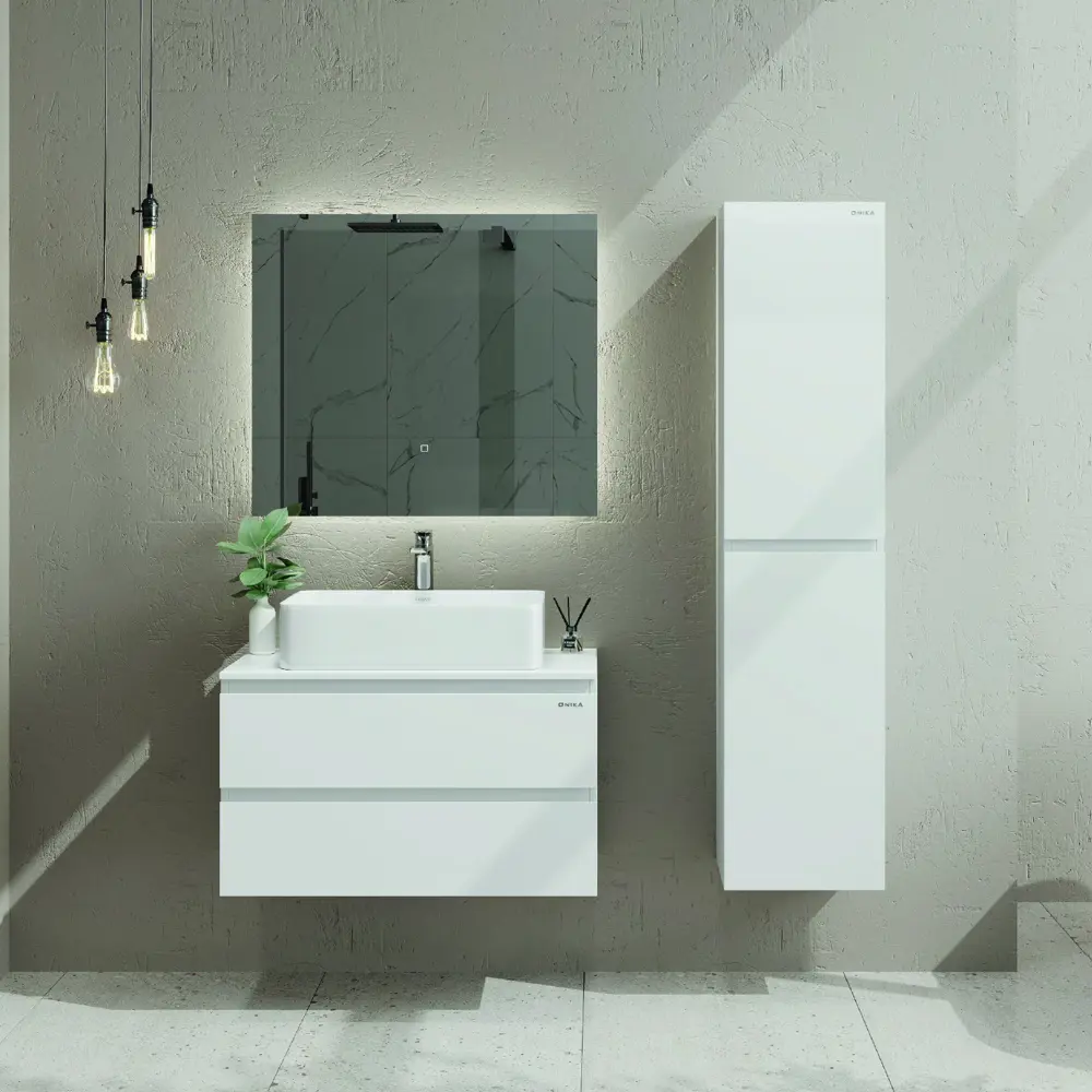 Фото 4 Зеркало для ванной Onika Люма 208098 с подсветкой 80x80см Фото 4 Зеркало для ванной Onika Люма 208098 с подсветкой 80x80см