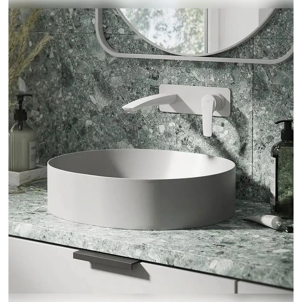 Фото 3 Смеситель для раковины Iddis Ray RAYWT00i65 встраиваемый однорычажный цвет белый Фото 3 Смеситель для раковины Iddis Ray RAYWT00i65 встраиваемый однорычажный цвет белый