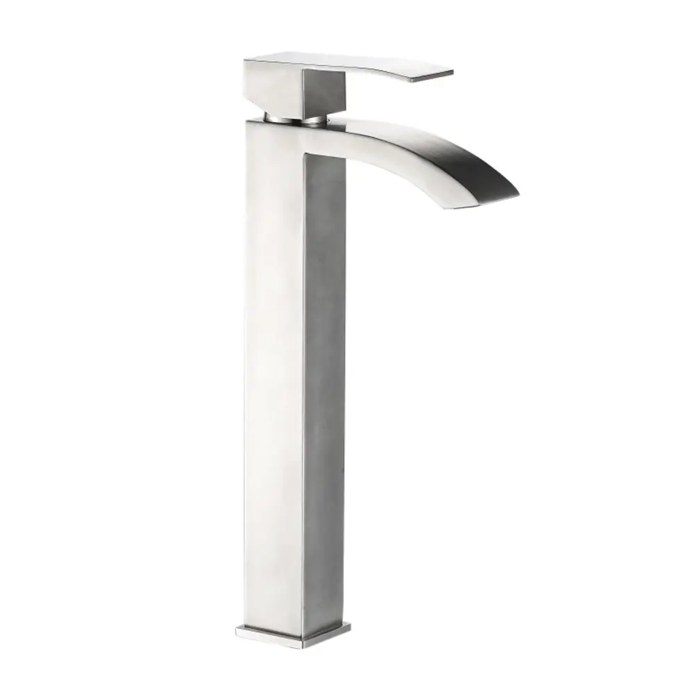 Фото Смеситель для раковины однорычажный Haiba HB11815 цвет сталь Фото Смеситель для раковины однорычажный Haiba HB11815 цвет сталь