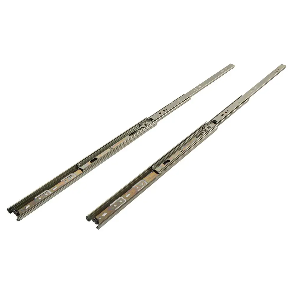 Фото 4 Мебельные направляющие 250x35 мм металл цвет никель 2 шт. Фото 4 Мебельные направляющие 250x35 мм металл цвет никель 2 шт.