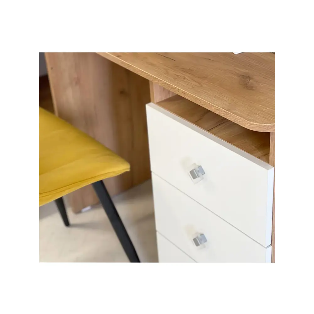 Фото 10 Стол компьютерный Сима-ленд Форсаж 100x60x154 см ЛДСП цвет дуб крафт золотой/белый Фото 10 Стол компьютерный Сима-ленд Форсаж 100x60x154 см ЛДСП цвет дуб крафт золотой/белый