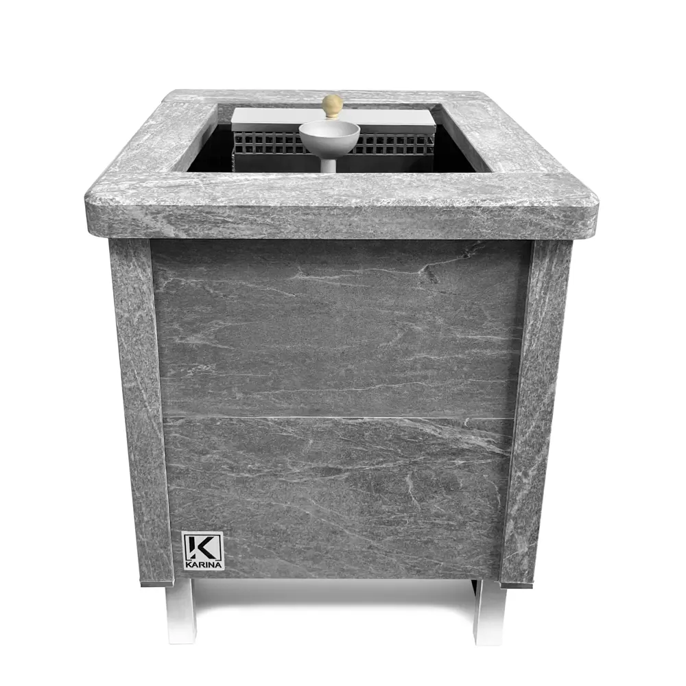 Фото 4 Печь банная электрическая Karina Quadro 18кВт 30м³ талькохлорит Фото 4 Печь банная электрическая Karina Quadro 18кВт 30м³ талькохлорит