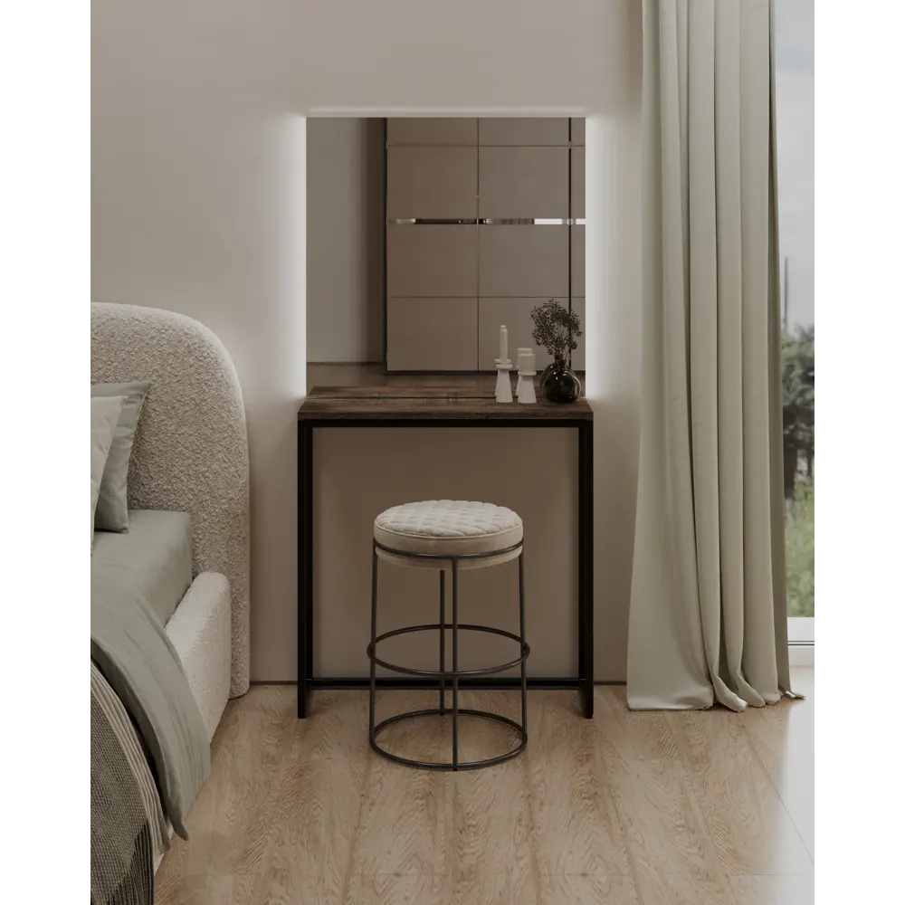 Фото Консоль Taigov Willow 80 25x78x25 см ЛДСП цвет дуб самдал Фото Консоль Taigov Willow 80 25x78x25 см ЛДСП цвет дуб самдал