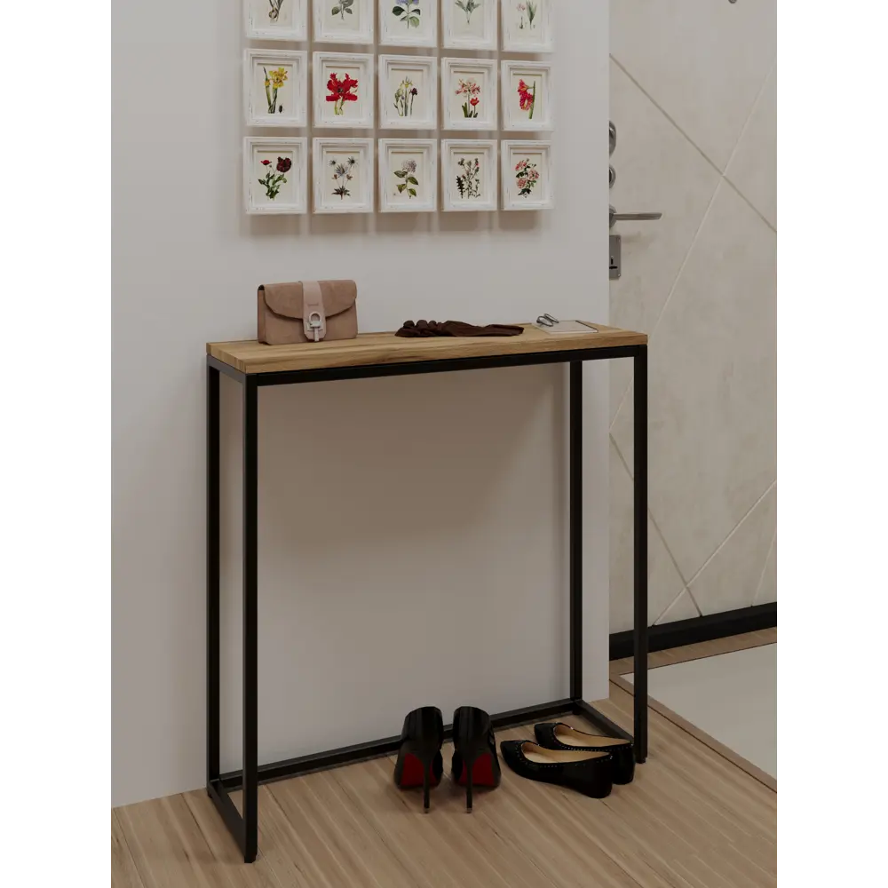 Фото 3 Консоль Taigov Willow 80 25x78x25 см ЛДСП цвет дуб вотан Фото 3 Консоль Taigov Willow 80 25x78x25 см ЛДСП цвет дуб вотан