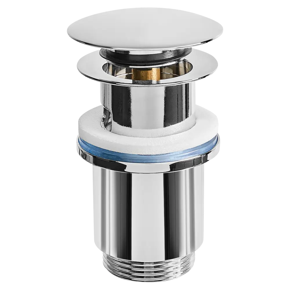 Фото Выпуск для раковины MONLID 40 мм клик-клак с переливом хром