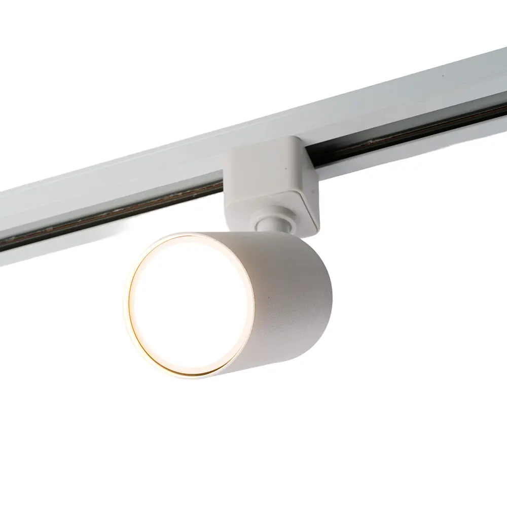 Фото 3 Трековый светильник спот под лампу Gu10 Feron 51608 однофазный цвет белый Фото 3 Трековый светильник спот под лампу Gu10 Feron 51608 однофазный цвет белый