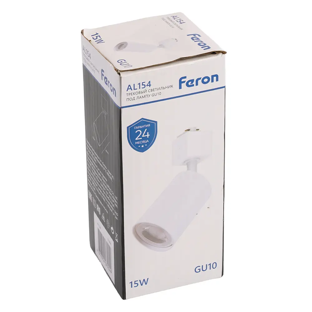 Фото 12 Трековый светильник спот под лампу Gu10 Feron 51608 однофазный цвет белый Фото 12 Трековый светильник спот под лампу Gu10 Feron 51608 однофазный цвет белый