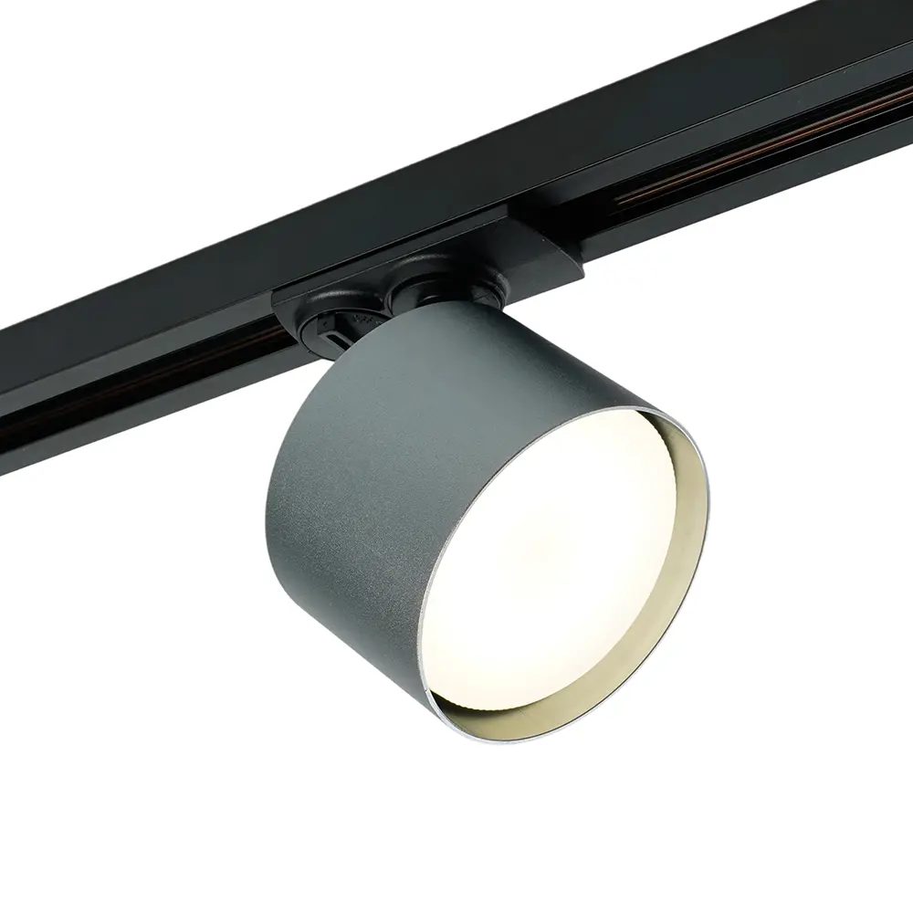 Фото 6 Трековый светильник спот под лампу Gx53 Feron 51848 однофазный цвет серый/серебристый Фото 6 Трековый светильник спот под лампу Gx53 Feron 51848 однофазный цвет серый/серебристый