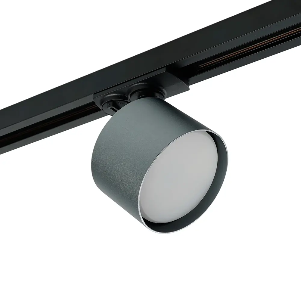 Фото 5 Трековый светильник спот под лампу Gx53 Feron 51848 однофазный цвет серый/серебристый Фото 5 Трековый светильник спот под лампу Gx53 Feron 51848 однофазный цвет серый/серебристый