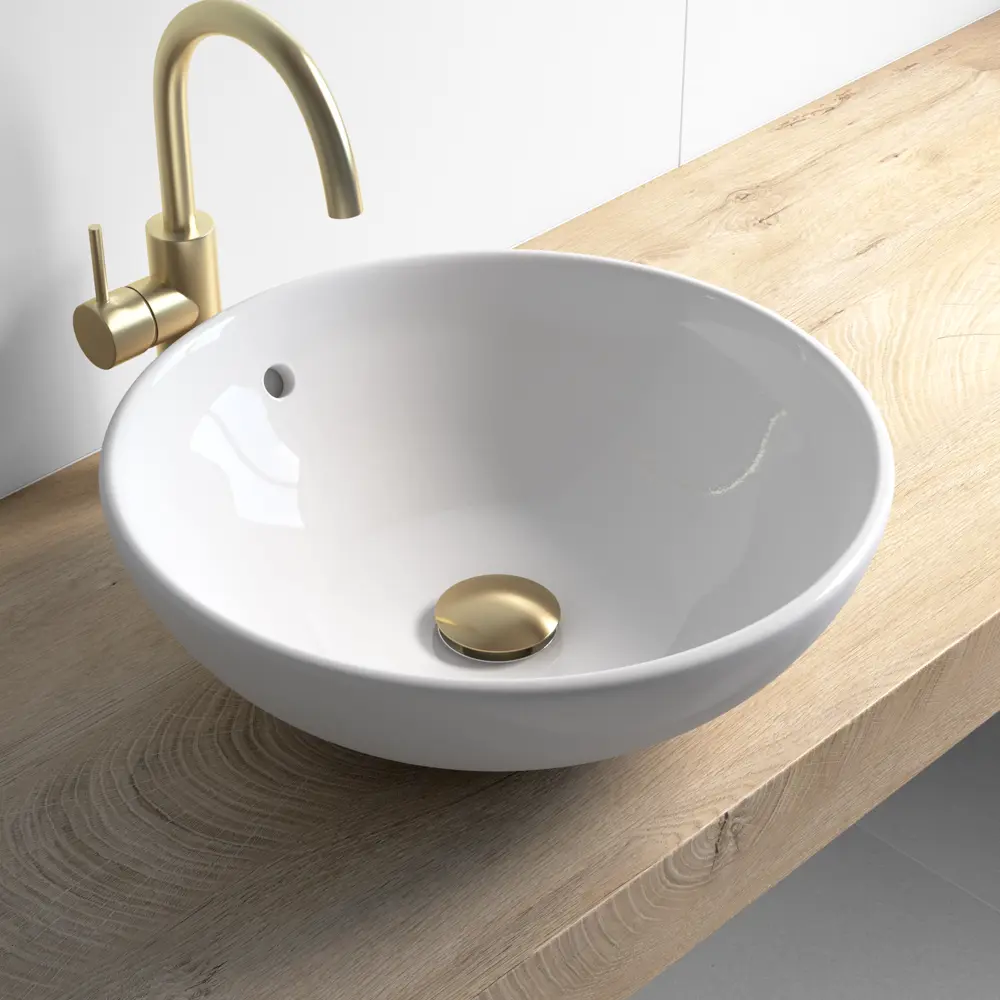 Фото 7 Выпуск для раковины MONLID 40 мм клик-клак с переливом бронза Фото 7 Выпуск для раковины MONLID 40 мм клик-клак с переливом бронза