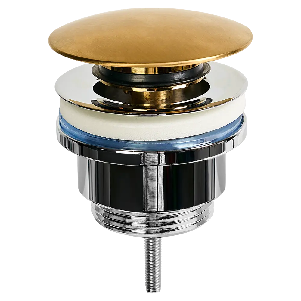 Фото 2 Выпуск для раковины MONLID 40 мм клик-клак с переливом бронза Фото 2 Выпуск для раковины MONLID 40 мм клик-клак с переливом бронза