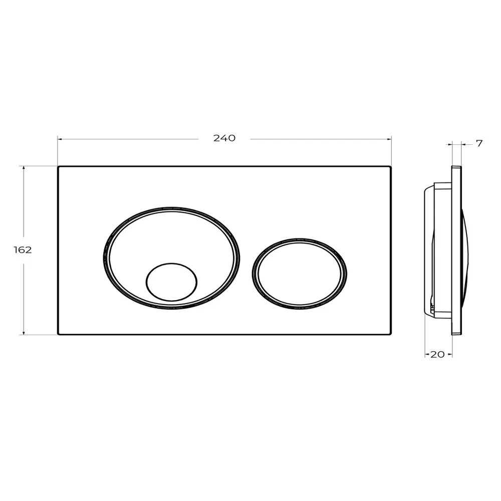 Фото 2 Панель смыва Cezares RELAX-BTN-NOP цвет черный Фото 2 Панель смыва Cezares RELAX-BTN-NOP цвет черный