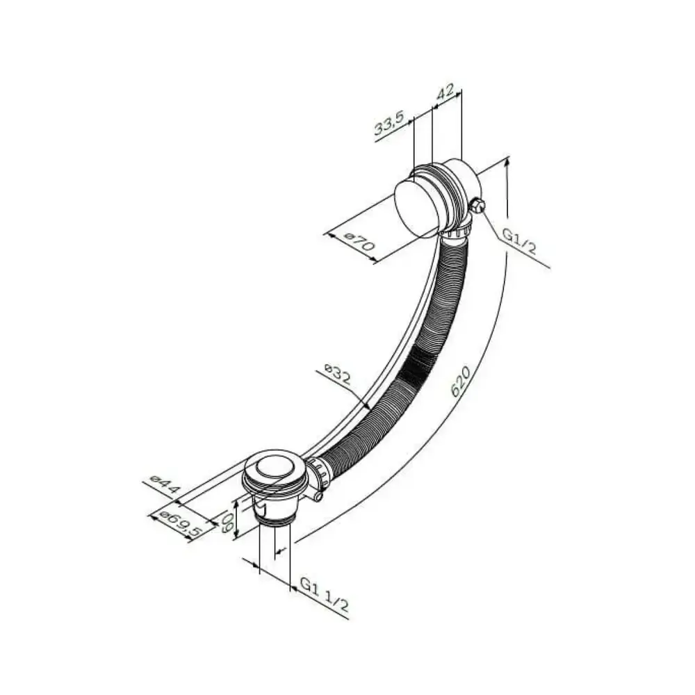 Фото 11 Ванна Am.pm Hit WBHTA-150-070W-A1ROFI 150x70 см с каркасом и слив-переливом цвет белый