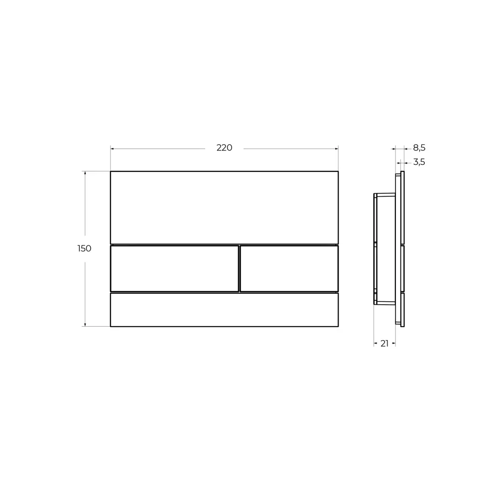 Фото 4 Панель смыва Cezares LUX-PN-BIO цвет черный