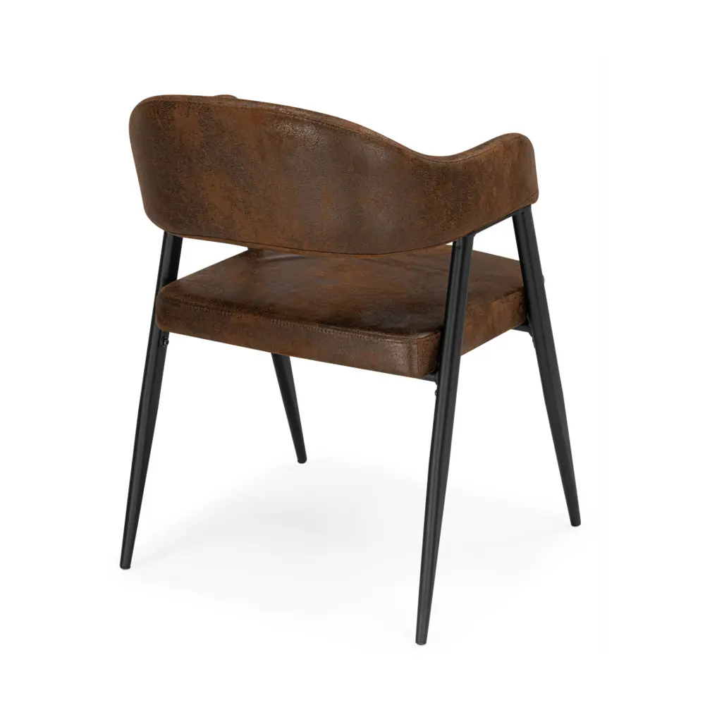 Фото 4 Стул Woodville 46x79x54 см текстиль цвет коричневый 1 шт. Фото 4 Стул Woodville 46x79x54 см текстиль цвет коричневый 1 шт.