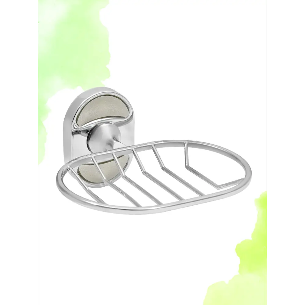 Фото 2 Мыльница Solinne 2541.117 металл цвет серый серебристый Фото 2 Мыльница Solinne 2541.117 металл цвет серый серебристый