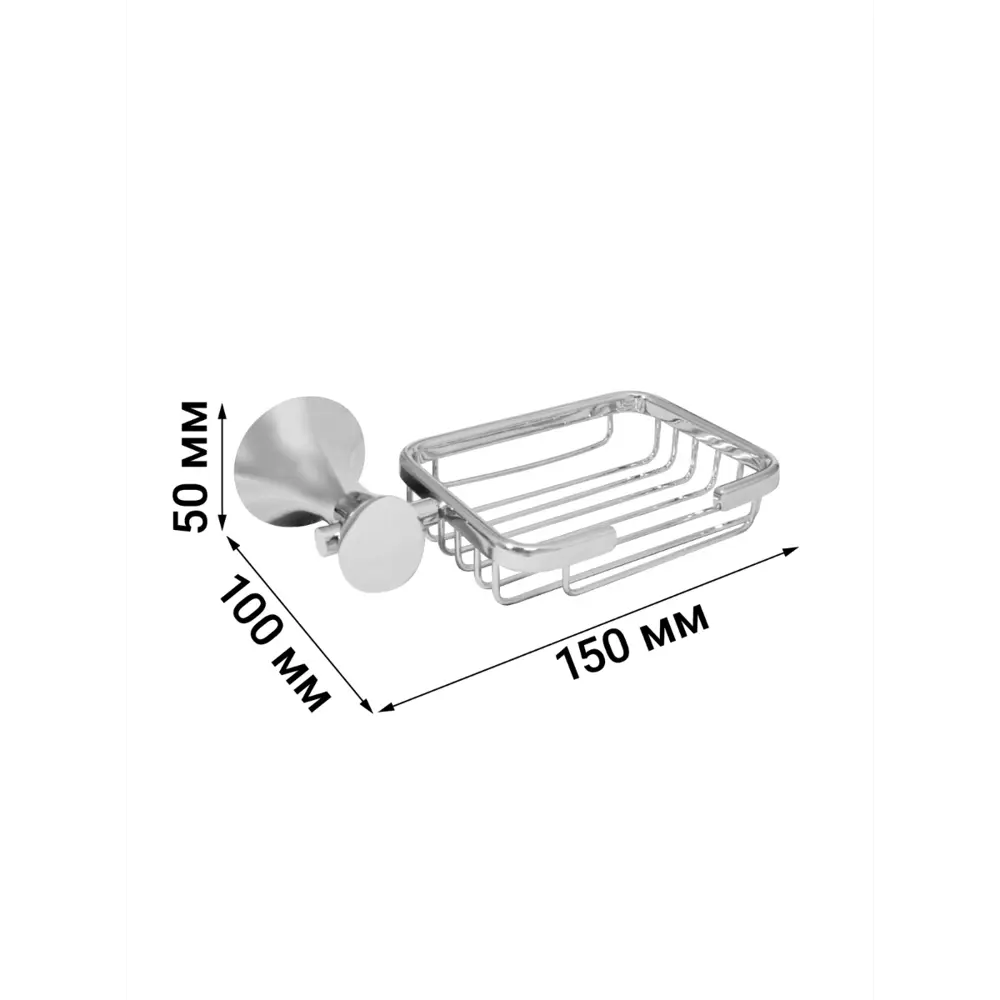 Фото 3 Мыльница Solinne 2541.310 нержавеющая сталь цвет серый/серебристый Фото 3 Мыльница Solinne 2541.310 нержавеющая сталь цвет серый/серебристый