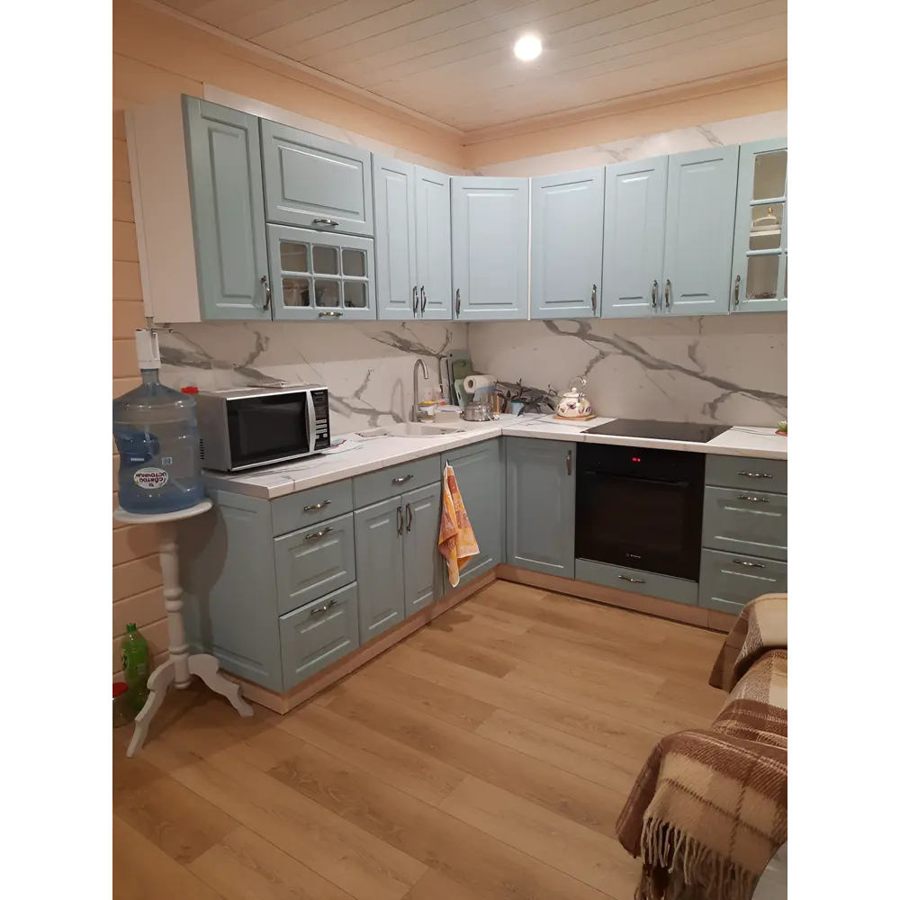 Фото 12 Навесной шкаф Romeo Bvmebel для вытяжки 60x36x31 см МДФ цвет голубая лагуна Фото 12 Навесной шкаф Romeo Bvmebel для вытяжки 60x36x31 см МДФ цвет голубая лагуна