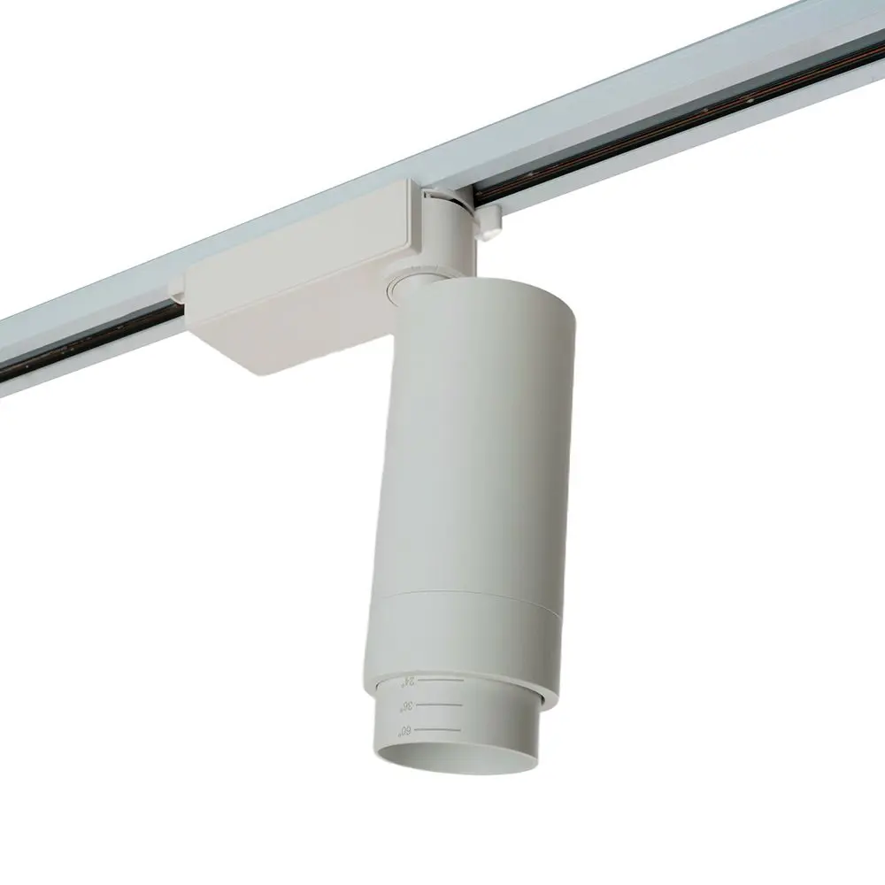 Фото 7 Светодиодный светильник Feron AL137 трековый однофазный на шинопровод 20W 4000K белый изменяемый угол освещения 15-60град 51175 Фото 7 Светодиодный светильник Feron AL137 трековый однофазный на шинопровод 20W 4000K белый изменяемый угол освещения 15-60град 51175