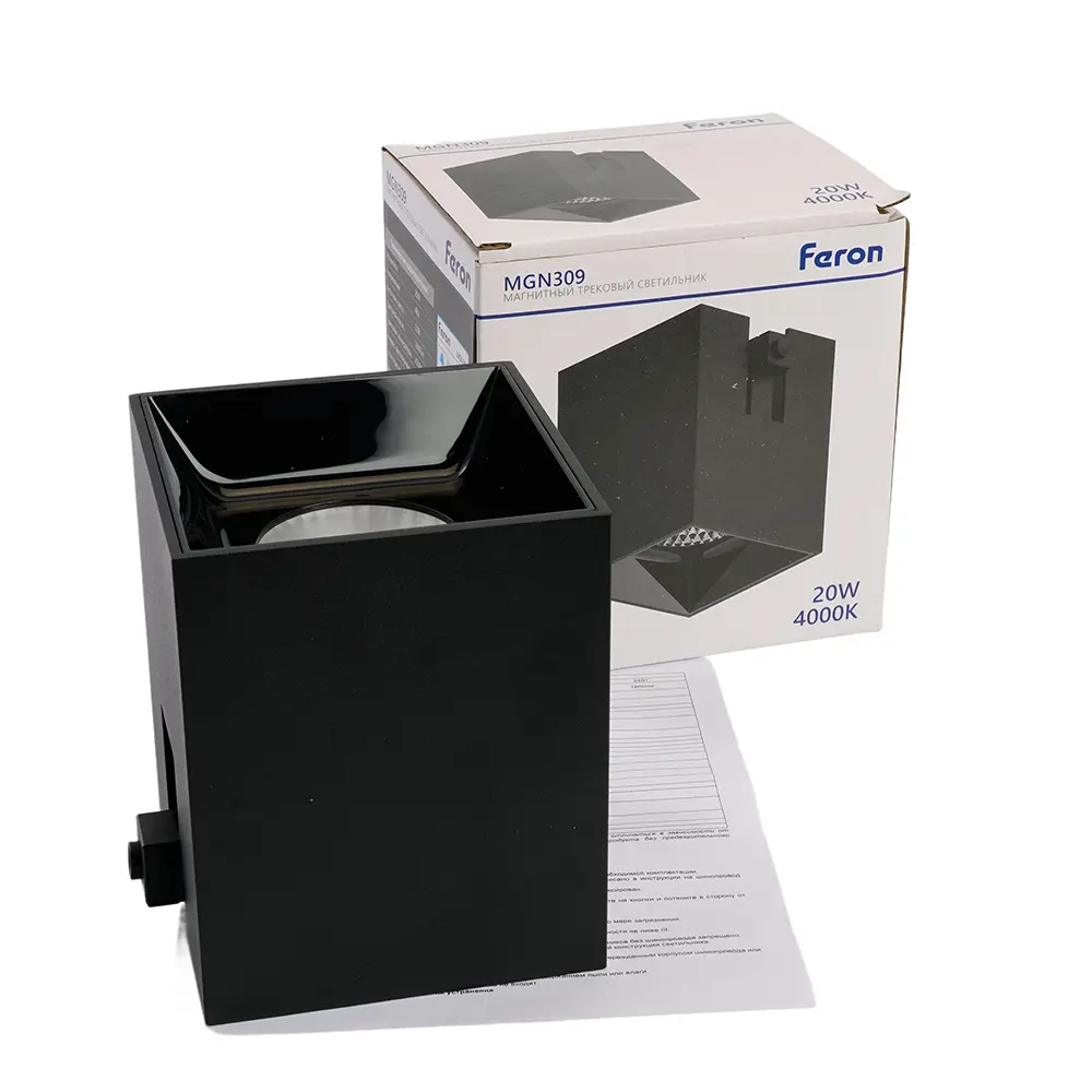 Фото 14 Светильник светодиодный Feron MGN309 трековый низковольтный 20W 1800 Lm 4000К 35 градусов черный 51592 Фото 14 Светильник светодиодный Feron MGN309 трековый низковольтный 20W 1800 Lm 4000К 35 градусов черный 51592