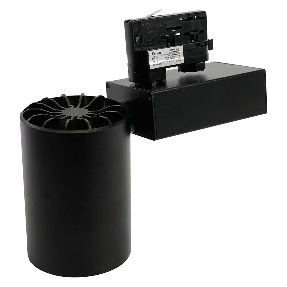 Фото 7 Светодиодный светильник Feron AL148 трековый на шинопровод 40W 4000K 35 градусов черный 3х фазный 51607 Фото 7 Светодиодный светильник Feron AL148 трековый на шинопровод 40W 4000K 35 градусов черный 3х фазный 51607