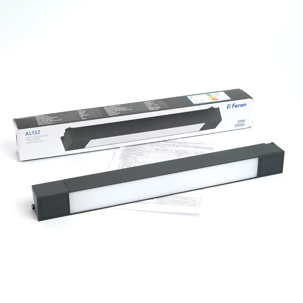 Фото 8 Светодиодный светильник Feron AL132 трековый однофазный на шинопровод 20W 2700K 120 градусов черный серия MattLine 51012 Фото 8 Светодиодный светильник Feron AL132 трековый однофазный на шинопровод 20W 2700K 120 градусов черный серия MattLine 51012