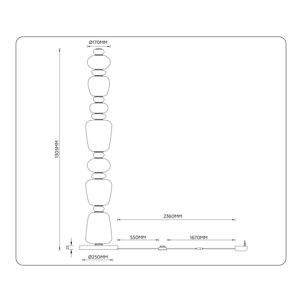 Фото 6 Светильник светодиодный напольный LH53172 SB/WH бронза/белый 34W 3000K D250x1305 Фото 6 Светильник светодиодный напольный LH53172 SB/WH бронза/белый 34W 3000K D250x1305