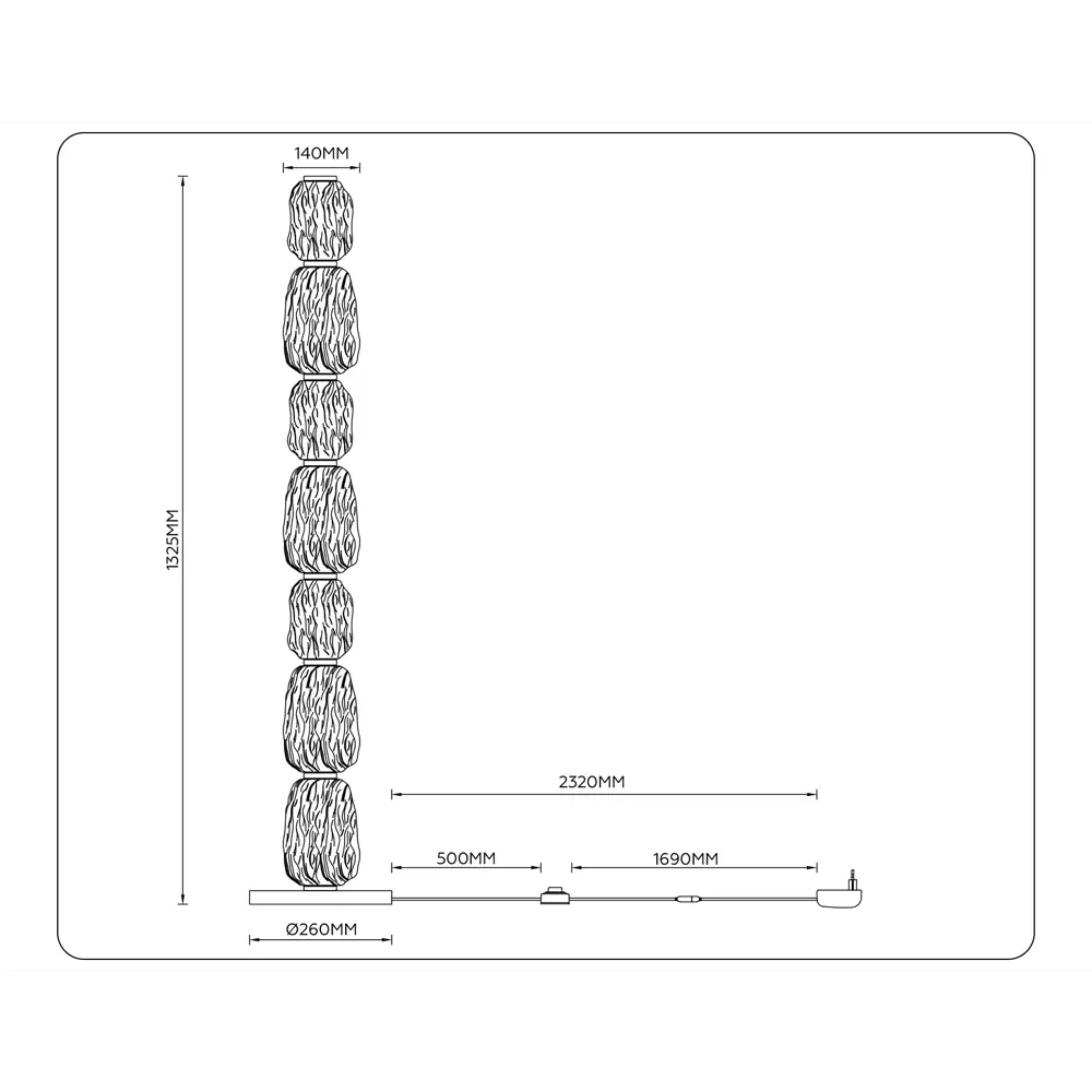 Фото 6 Торшер светодиодный Ambrella light Lh30112 теплый белый свет цвет оранжевый/медный