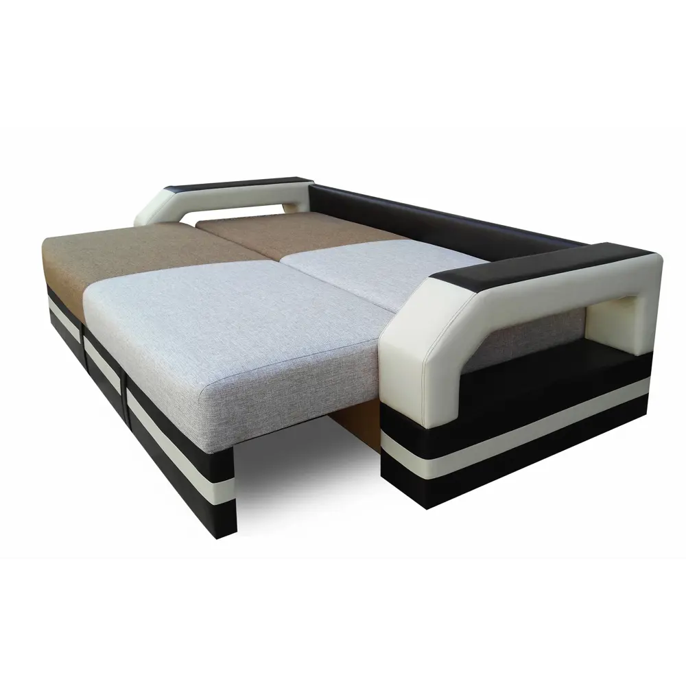 Фото 4 Диван раскладной Meblines Манчестер с подсветкой 240x85x109 см рогожка/экокожа цвет разноцветный/коричневый Фото 4 Диван раскладной Meblines Манчестер с подсветкой 240x85x109 см рогожка/экокожа цвет разноцветный/коричневый