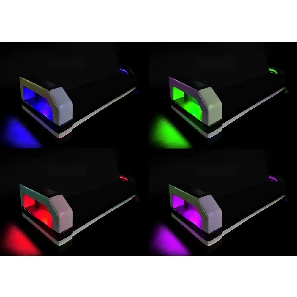 Фото 4 Диван раскладной Meblines Манчестер с подсветкой 240x85x109 см рогожка/экокожа цвет коричневый Фото 4 Диван раскладной Meblines Манчестер с подсветкой 240x85x109 см рогожка/экокожа цвет коричневый