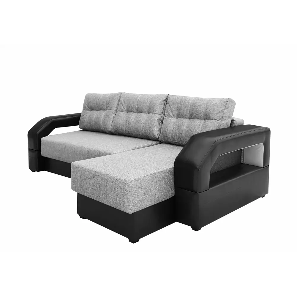 Фото 5 Диван раскладной Meblines Манчестер угловой с подсветкой 250x85x157 см рогожка цвет рогожка бежевый/коричневый Фото 5 Диван раскладной Meblines Манчестер угловой с подсветкой 250x85x157 см рогожка цвет рогожка бежевый/коричневый