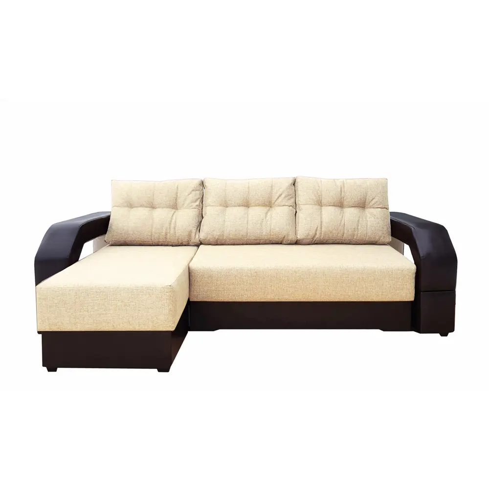 Фото 4 Диван раскладной Meblines Манчестер угловой с подсветкой 250x85x157 см рогожка цвет коричневый Фото 4 Диван раскладной Meblines Манчестер угловой с подсветкой 250x85x157 см рогожка цвет коричневый