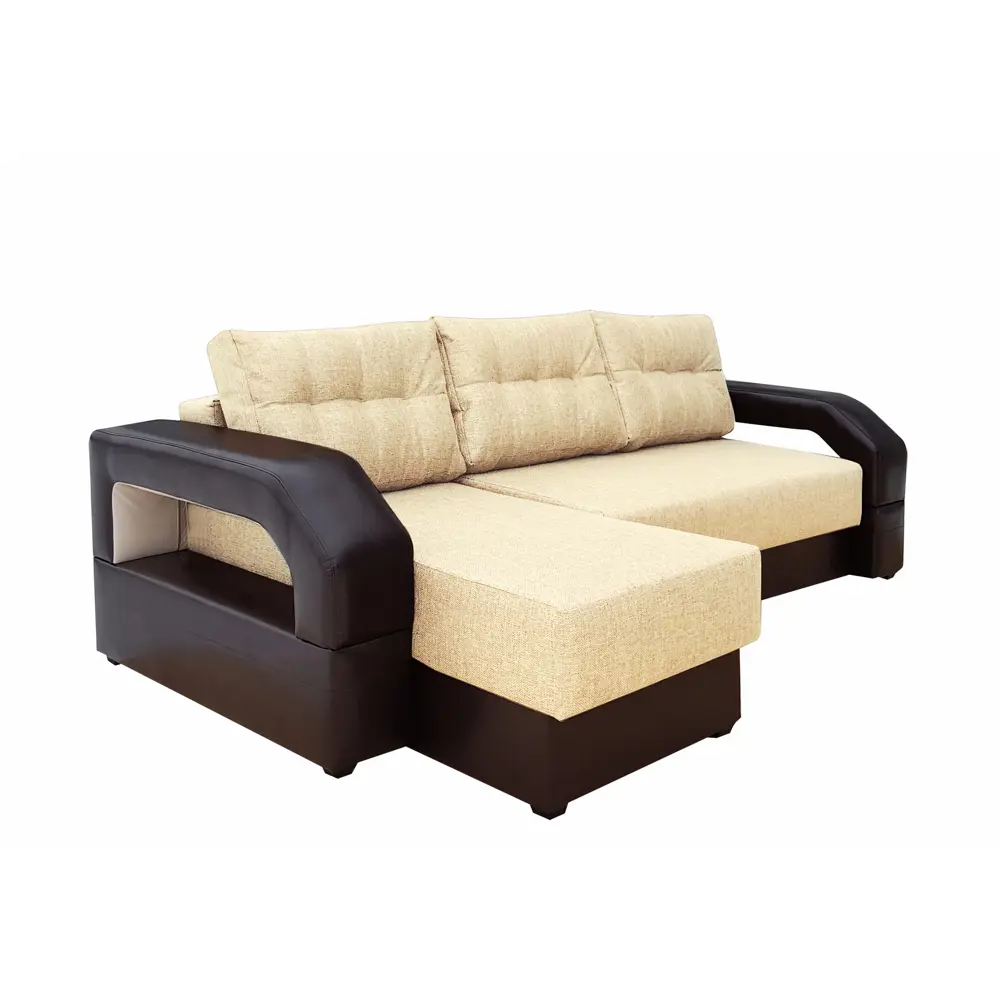 Фото 5 Диван раскладной Meblines Манчестер угловой с подсветкой 250x85x157 см рогожка цвет коричневый Фото 5 Диван раскладной Meblines Манчестер угловой с подсветкой 250x85x157 см рогожка цвет коричневый