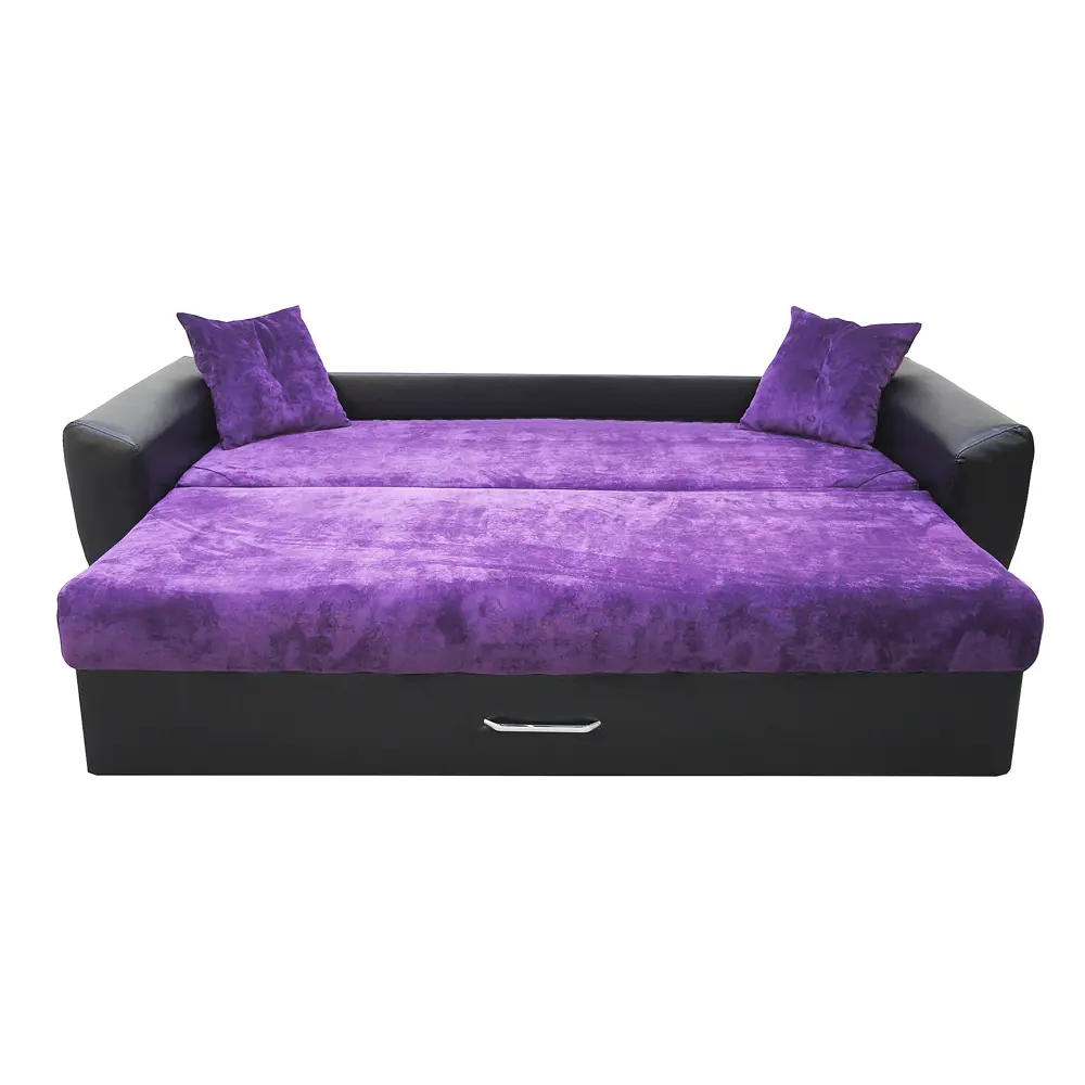 Фото 4 Диван раскладной Meblines Амстердам люкс 11 235x100x110 см велюр цвет фиолетовый/черный Фото 4 Диван раскладной Meblines Амстердам люкс 11 235x100x110 см велюр цвет фиолетовый/черный