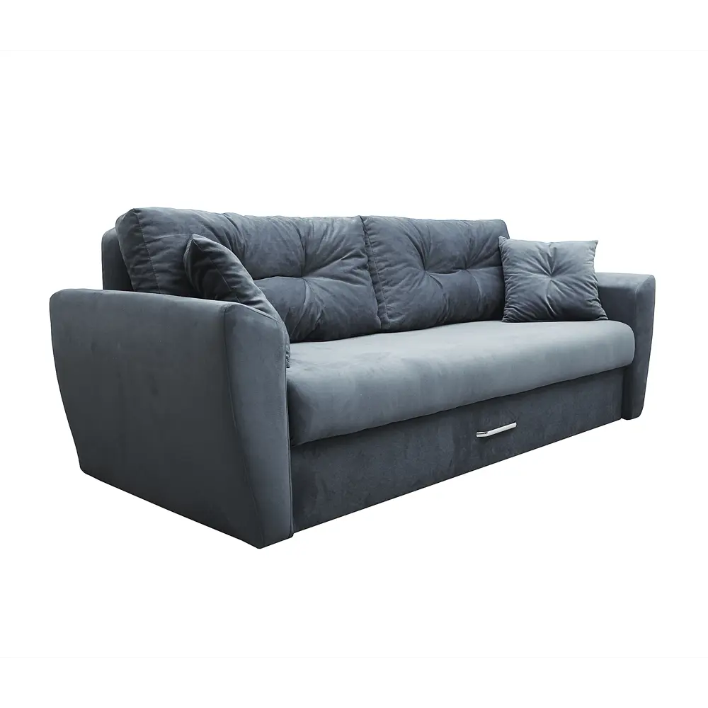 Фото 3 Диван раскладной Meblines Амстердам люкс 12 235x100x110 см велюр цвет серый Фото 3 Диван раскладной Meblines Амстердам люкс 12 235x100x110 см велюр цвет серый