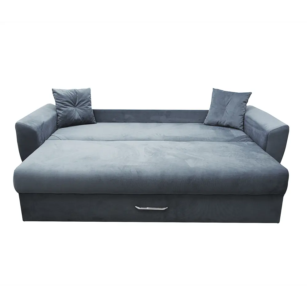 Фото 4 Диван раскладной Meblines Амстердам люкс 12 235x100x110 см велюр цвет серый Фото 4 Диван раскладной Meblines Амстердам люкс 12 235x100x110 см велюр цвет серый