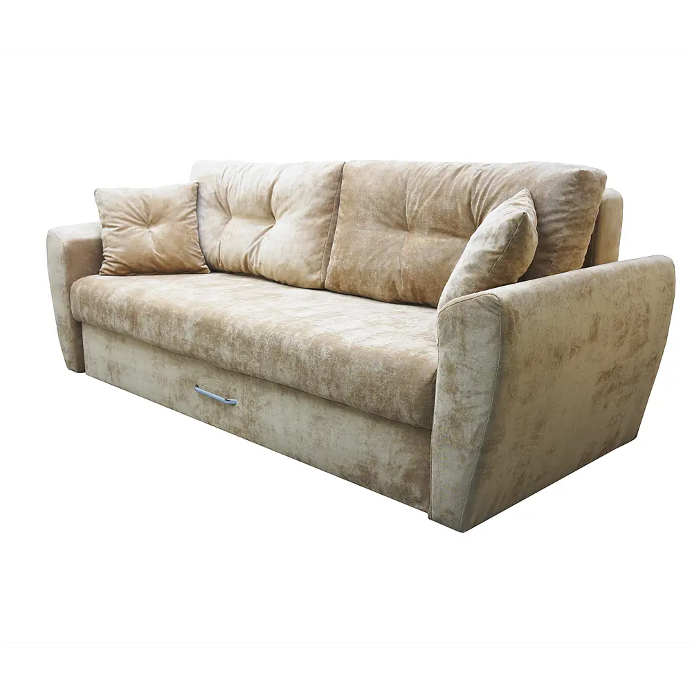 Фото 2 Диван раскладной Meblines Амстердам люкс 05 235x100x120 см велюр цвет бежевый Фото 2 Диван раскладной Meblines Амстердам люкс 05 235x100x120 см велюр цвет бежевый