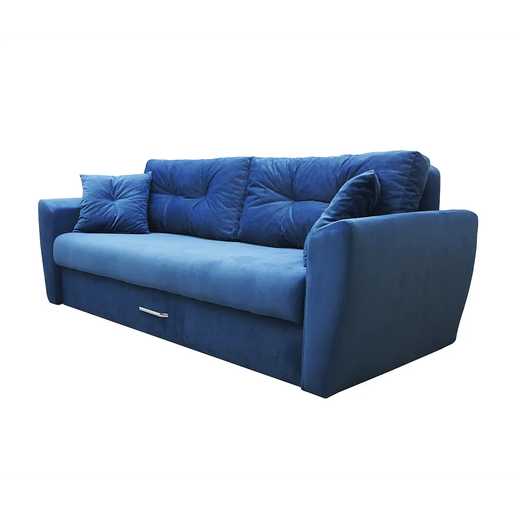 Фото 2 Диван раскладной Meblines Амстердам люкс 07 235x100x120 см велюр цвет синий