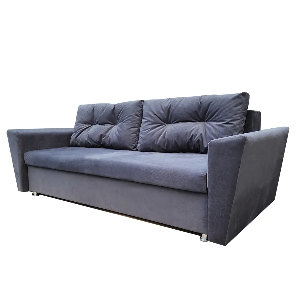 Фото 2 Диван раскладной Meblines Амстердам 230x94x93 см велюр цвет серый Фото 2 Диван раскладной Meblines Амстердам 230x94x93 см велюр цвет серый