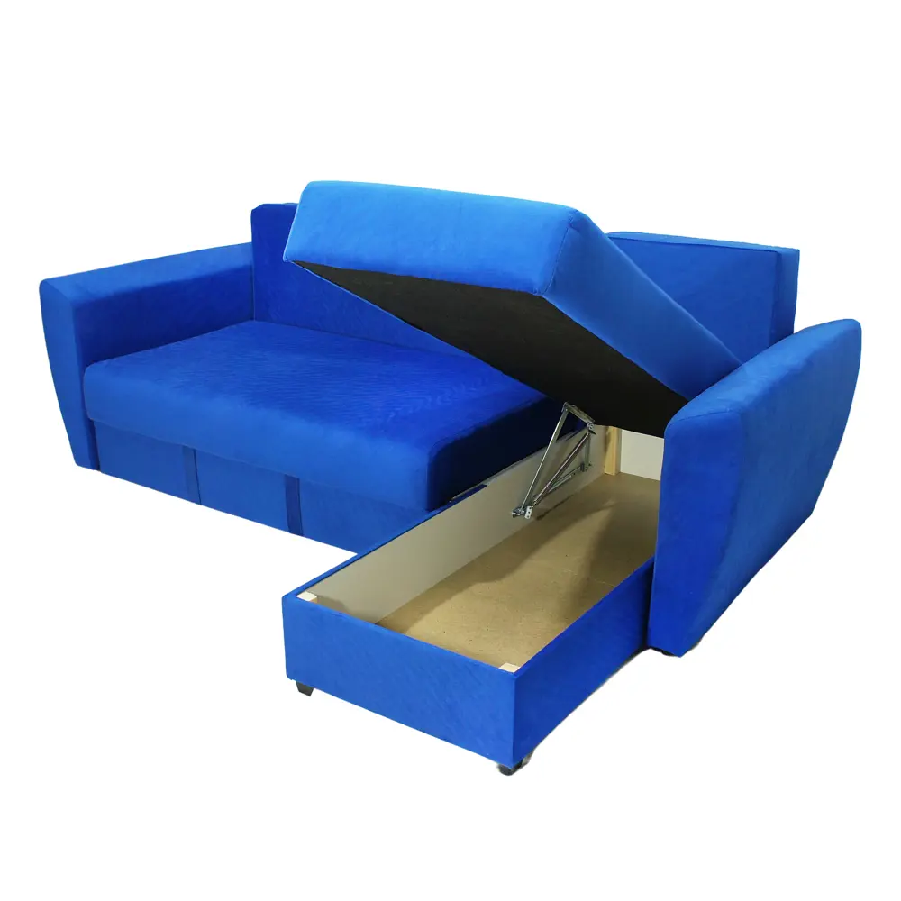 Фото 6 Диван раскладной Meblines Амстердам 245x87x167 см велюр цвет синий Фото 6 Диван раскладной Meblines Амстердам 245x87x167 см велюр цвет синий