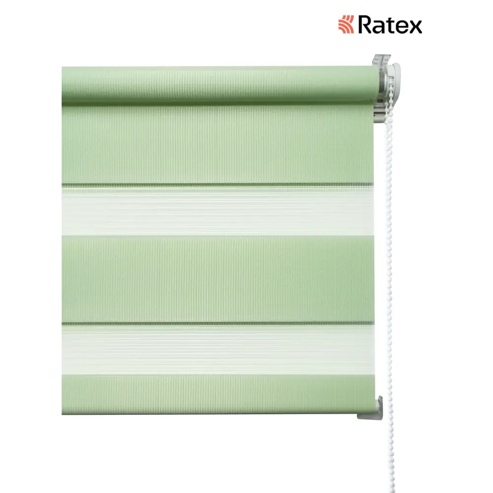 Фото 3 Рулонная штора день/ночь Лентабел Сандра 43x160 см цвет зеленый Фото 3 Рулонная штора день/ночь Лентабел Сандра 43x160 см цвет зеленый